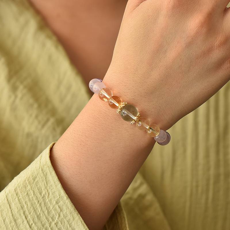 "Water Lilies" Crystal Bracelet – Inspired by Monet