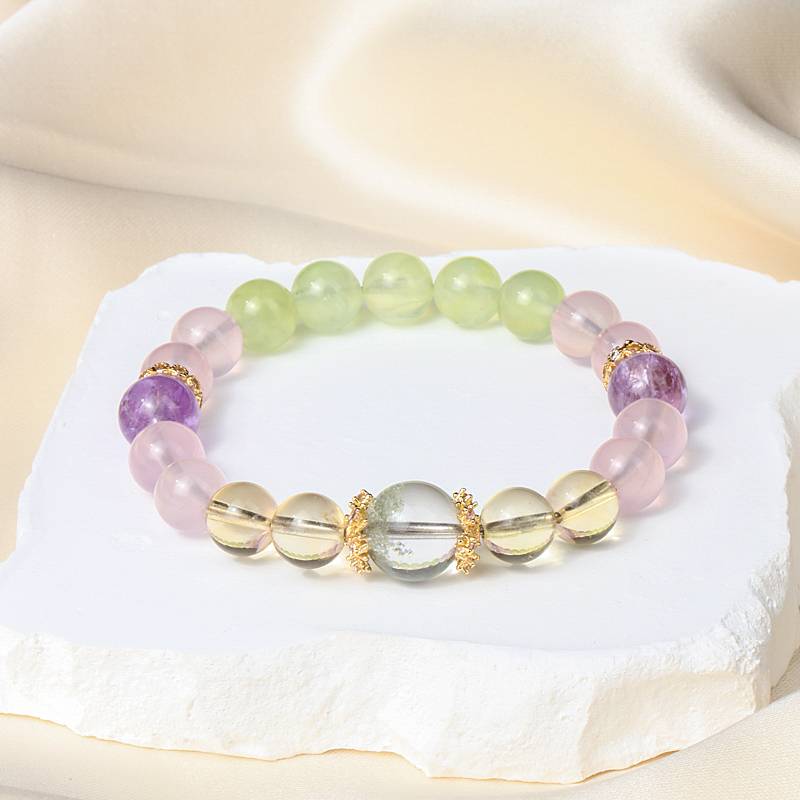 "Water Lilies" Crystal Bracelet – Inspired by Monet