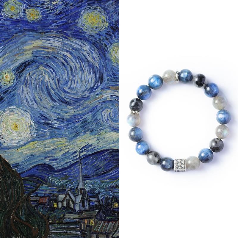 Starry Night Inspired Crystal Bracelet - Inspired by Vincent Van Gogh
